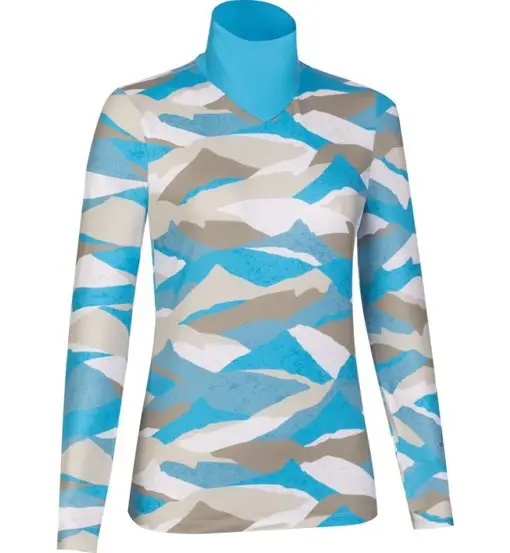 Ivana Tech Arty L/S - felpa in pile - donna Blue