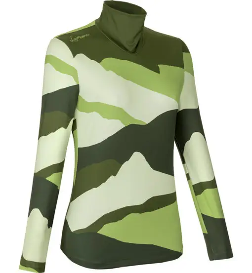 Ivana Tech Arty L/S - felpa in pile - donna Green