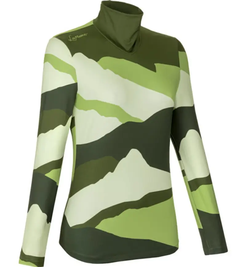 Ivana Tech Arty L/S - felpa in pile - donna Green
