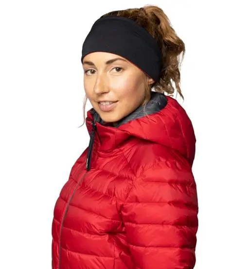 Martha Reversible - fascia paraorecchie - donna Black