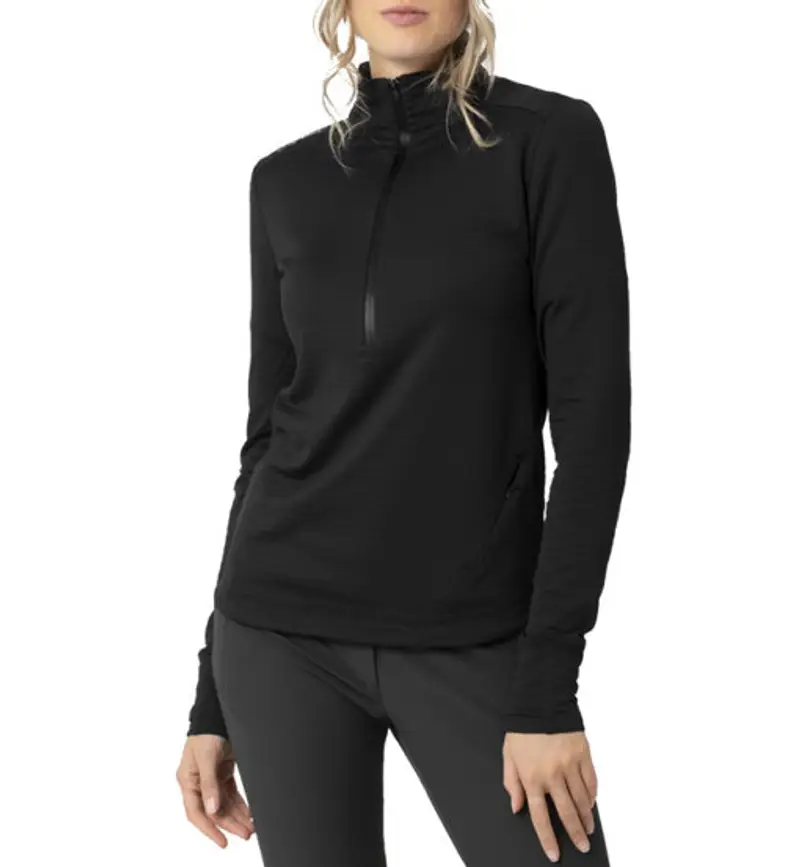 Nora Zip - felpa in pile - donna Black
