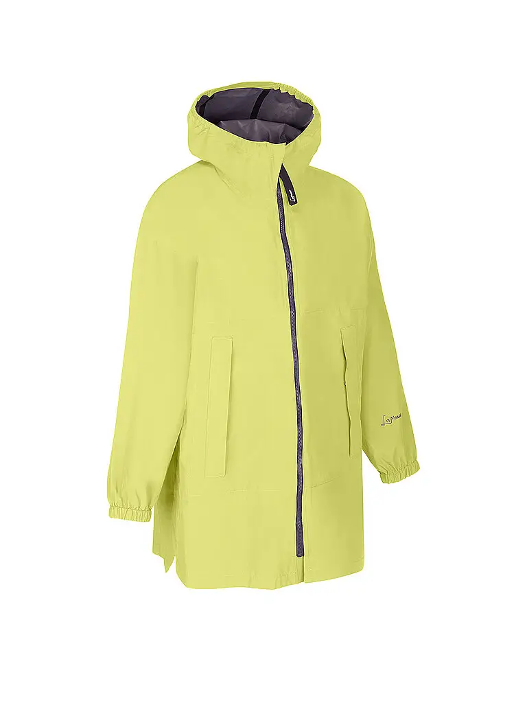 Parka da trekking da donna Emma 2,5L con cappuccio giallo