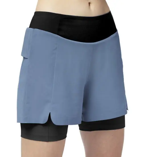 Teresa 2in1 - pantaloni corti trekking - donna Blue