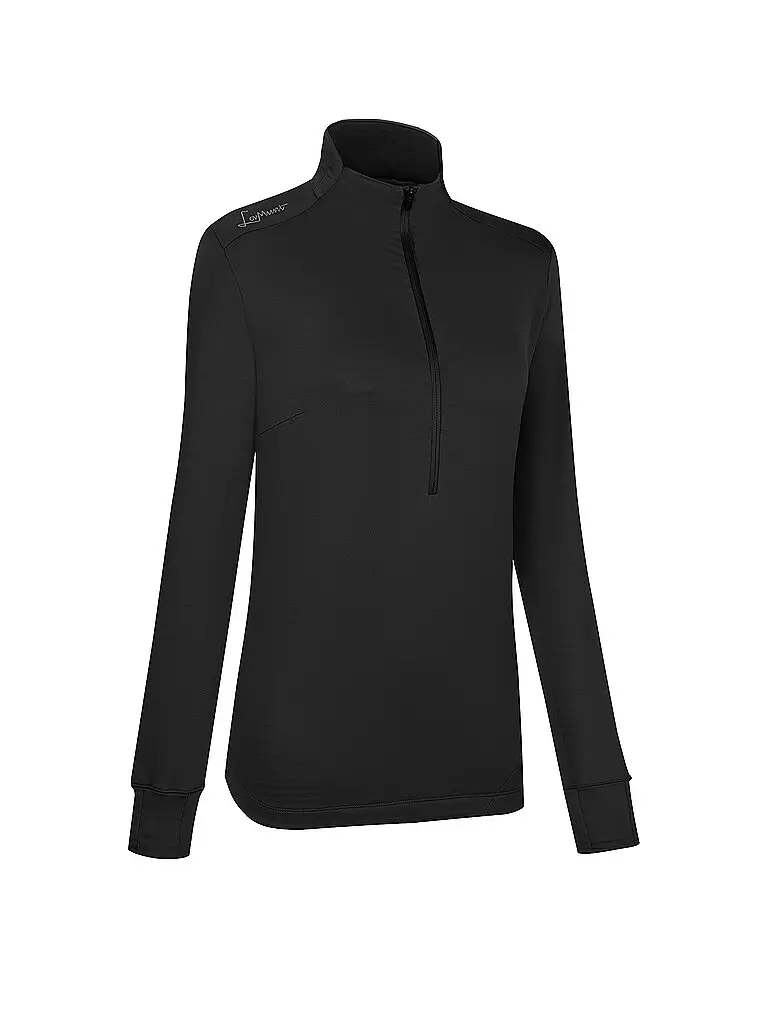 Zipshirt funzionale da donna Nora nero | 38