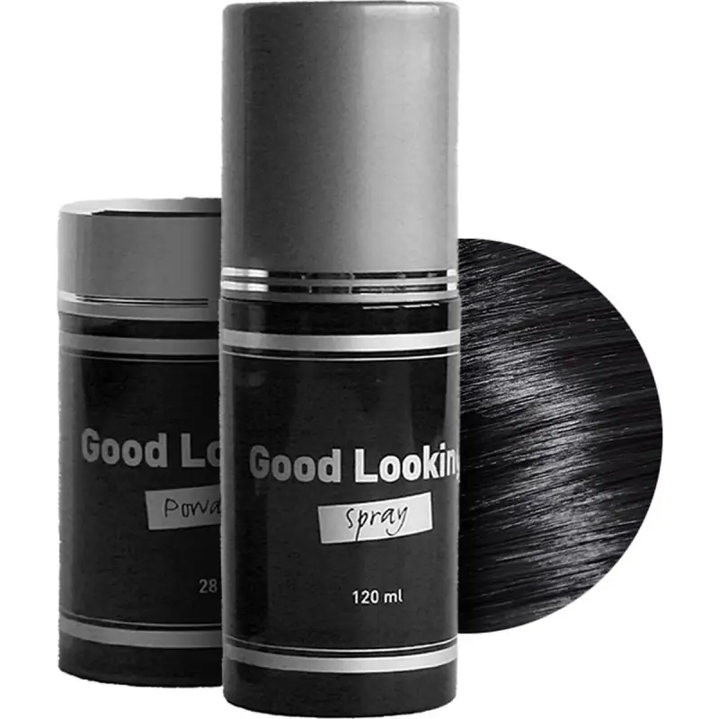 Spray fissante e polvere nera per capelli Lanaform Good Looking
