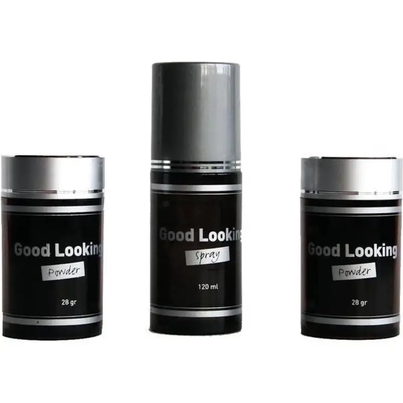 Spray fissante e polvere per capelli marrone Lanaform Good Looking