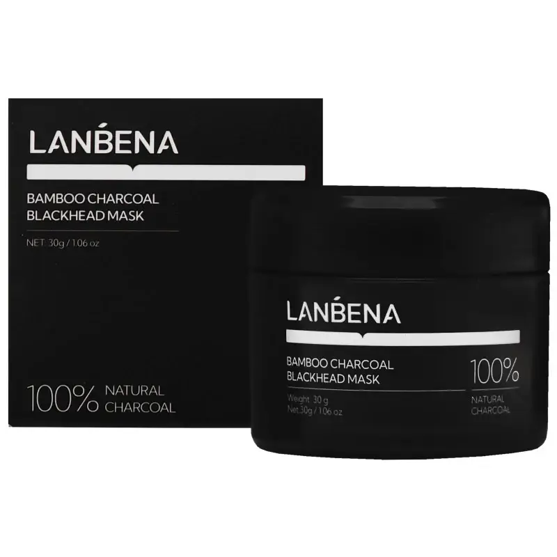Maschera viso al carbone di bambù Lanbena Blackhead 30g