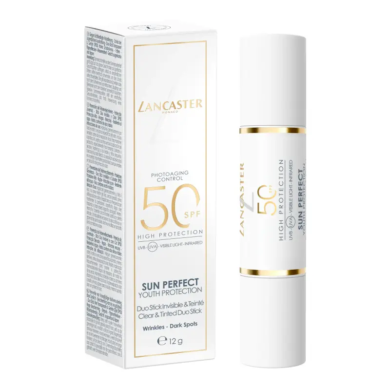 Sun Perfect Youth Protection Sun Clear & Tinted Stick SPF50 - Protezione solare viso, Solari alta protezione miniatura 2