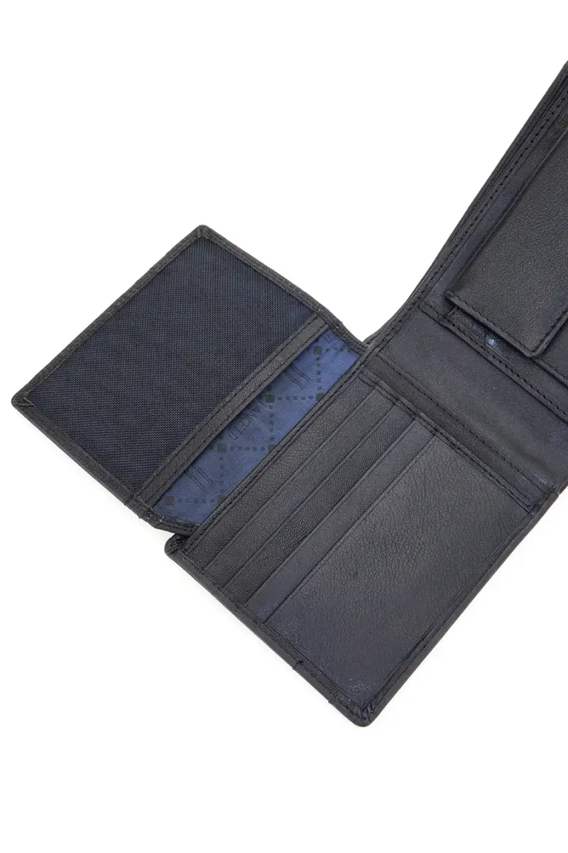 Portafoglio nero in vera pelle con protezione RFID Lancetti LL25W-768-04 [NERO] miniatura 5