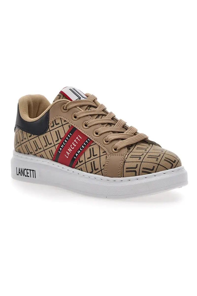 LANCETTI Sneakers basse Beige 3212161 miniatura 2