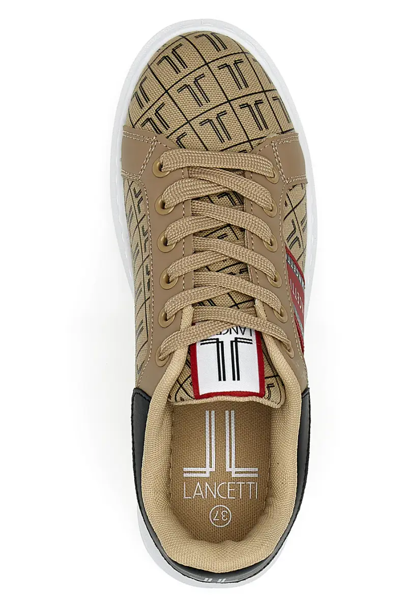 LANCETTI Sneakers basse Beige 3212161 miniatura 5