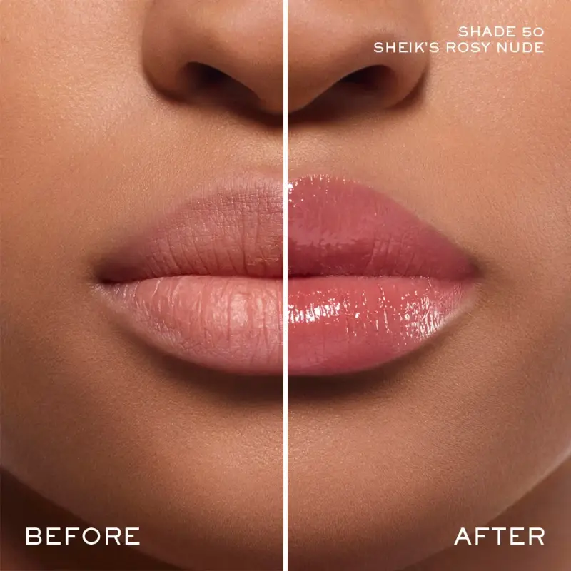 Labbra Lip Idôle Butterglow 50 Sheik's rosy nude - Rossetti, Balsamo labbra miniatura 3