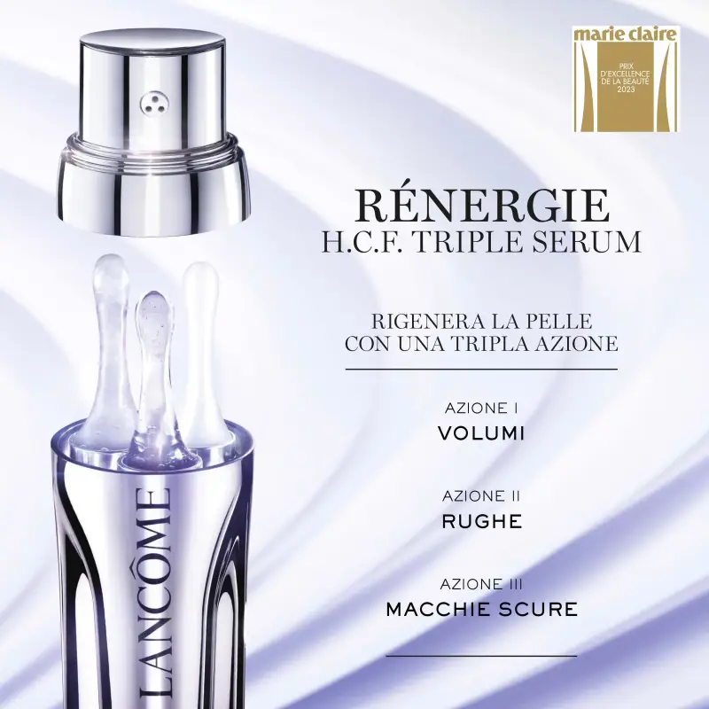 Rénergie H.C.F. Triple Serum - Trattamento antietà pelli mature, Siero viso antimacchie, Siero antirughe miniatura 5
