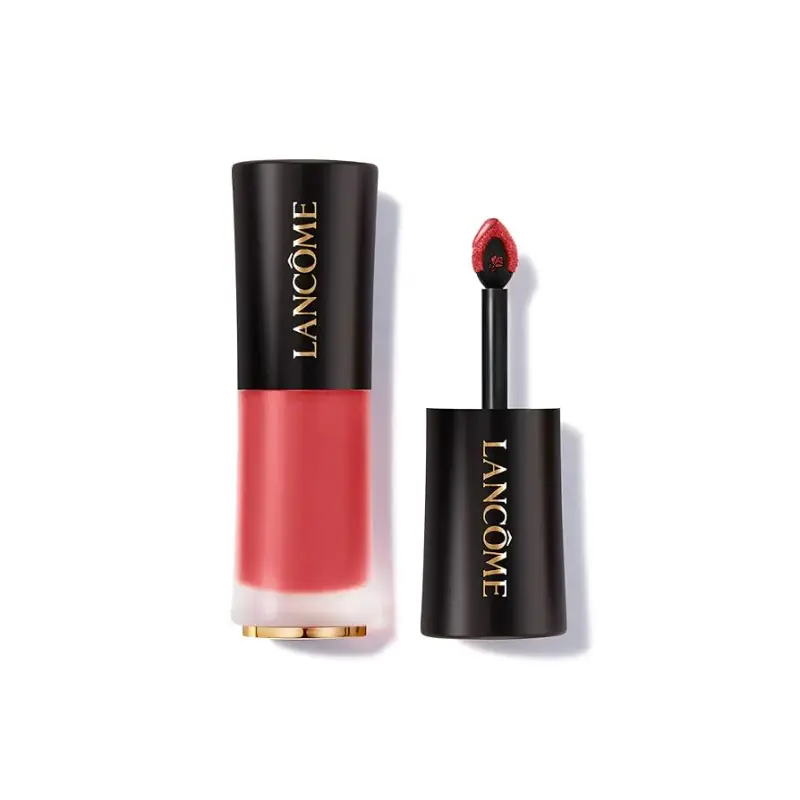Rossetto opaco a lunga tenuta L`Absolu Rouge Drama Ink (per labbra semi-opaco) 6 ml - Tonalità 555 Soif de Vivre