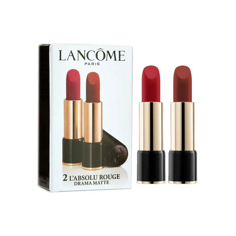 Set Duo Lancome L`Absolu Rouge Matte Crema rossetto 290 Drama 2 pezzi 3,4 g