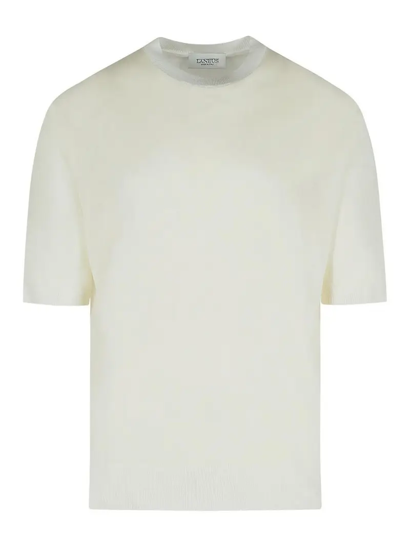 Maglione in cotone crema