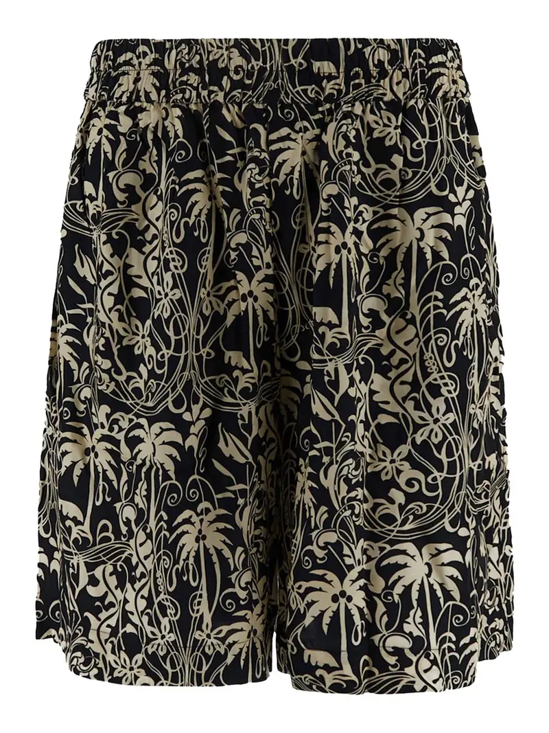 Pantaloncini viscosi Nero