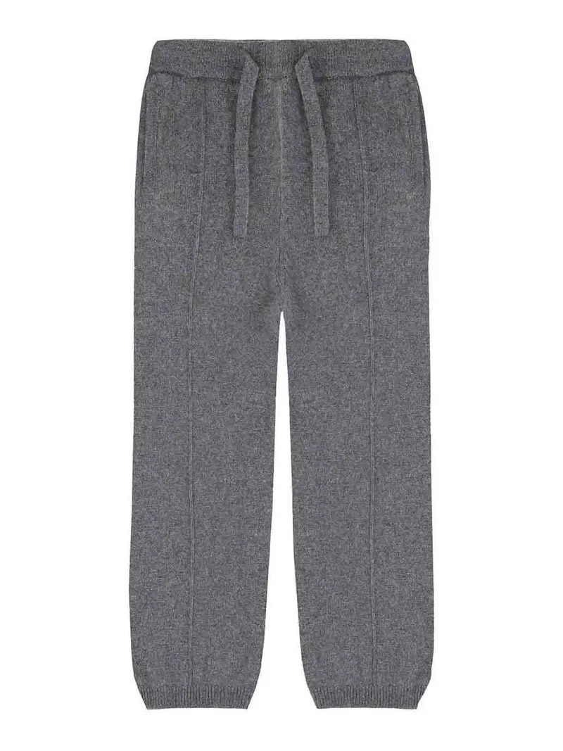 Pantaloni In Maglia Grigio