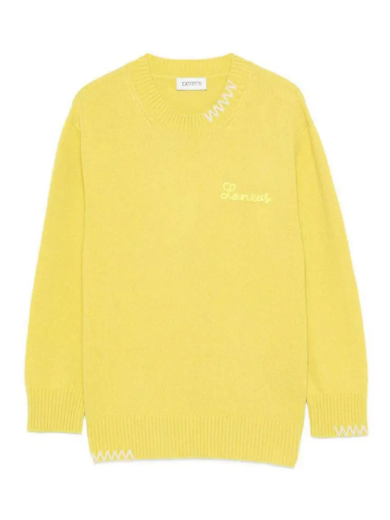 Pull Girocollo Giallo