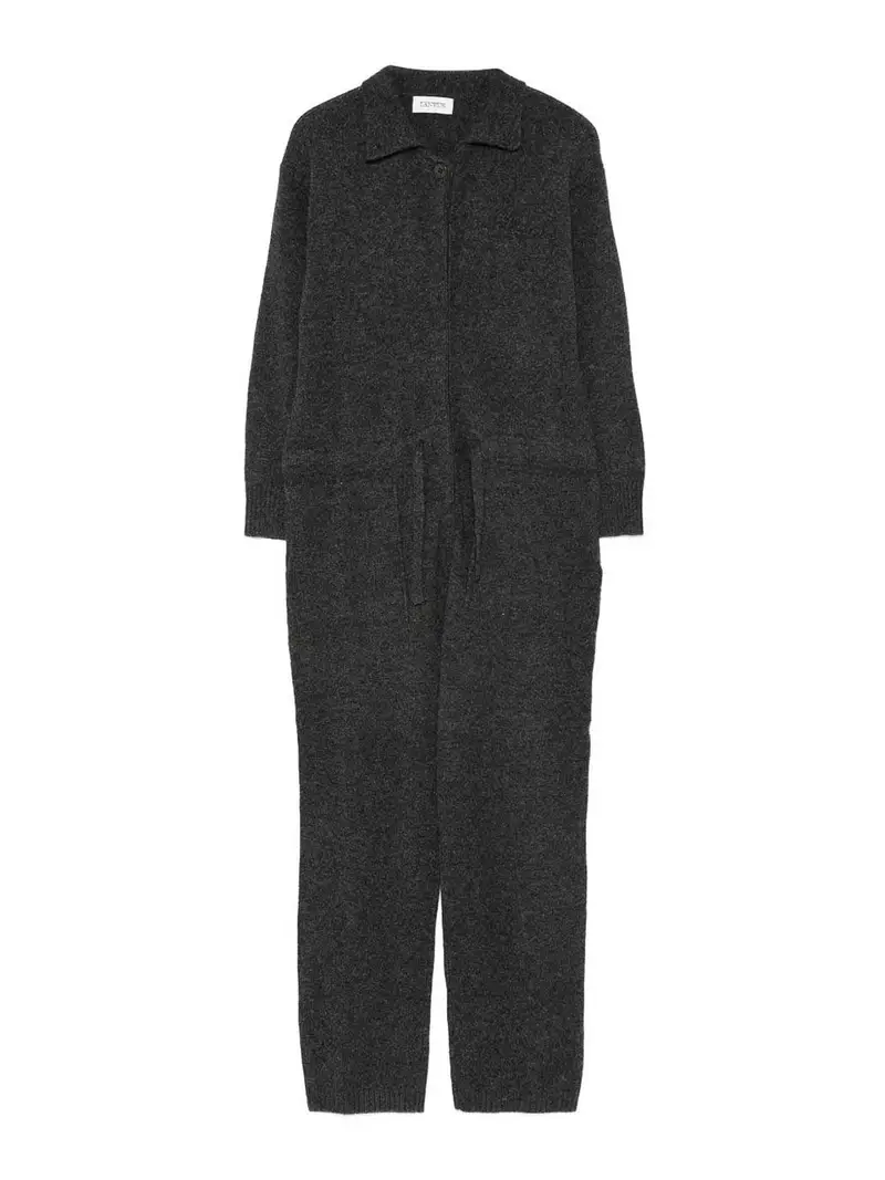 Tuta Con Bottoni Grigio