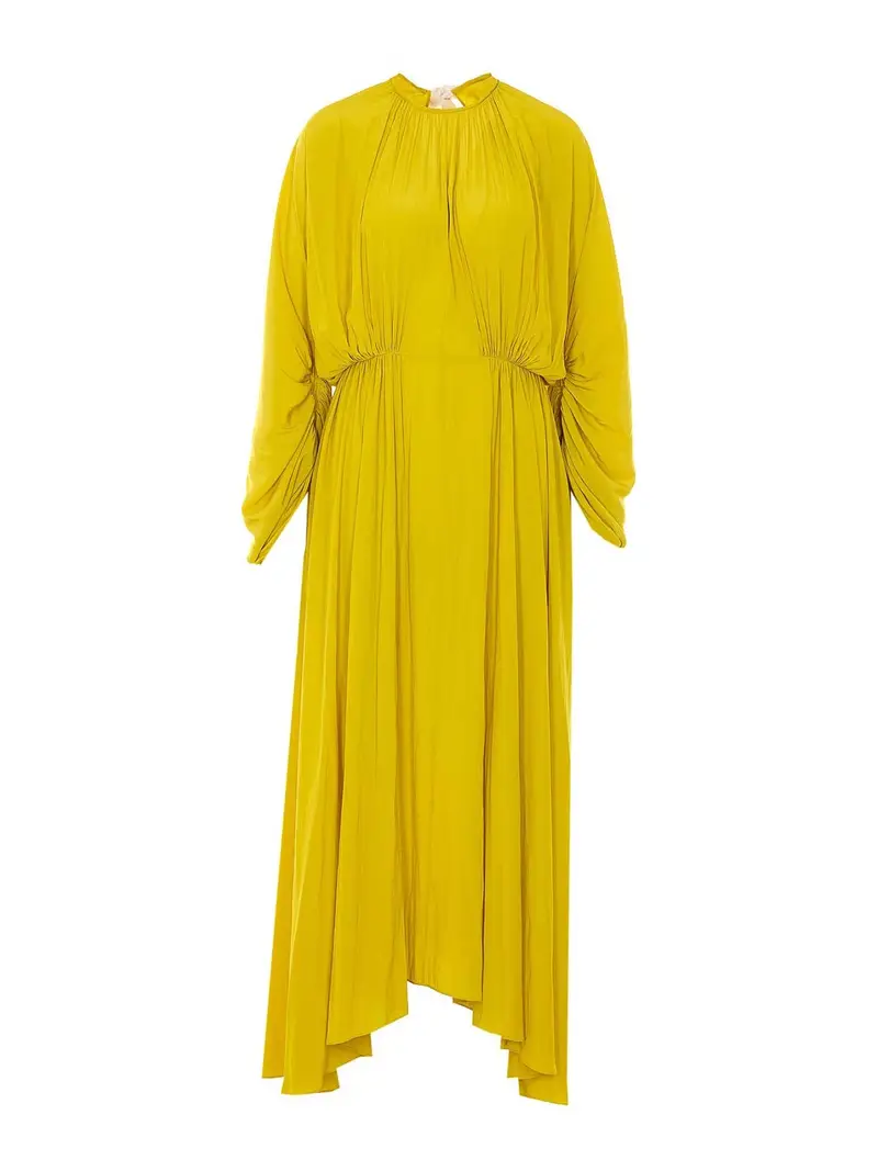 Abito in charmeuse Giallo