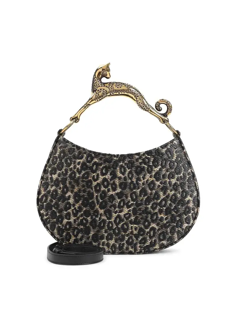 Borsa con manico per gatto Beige