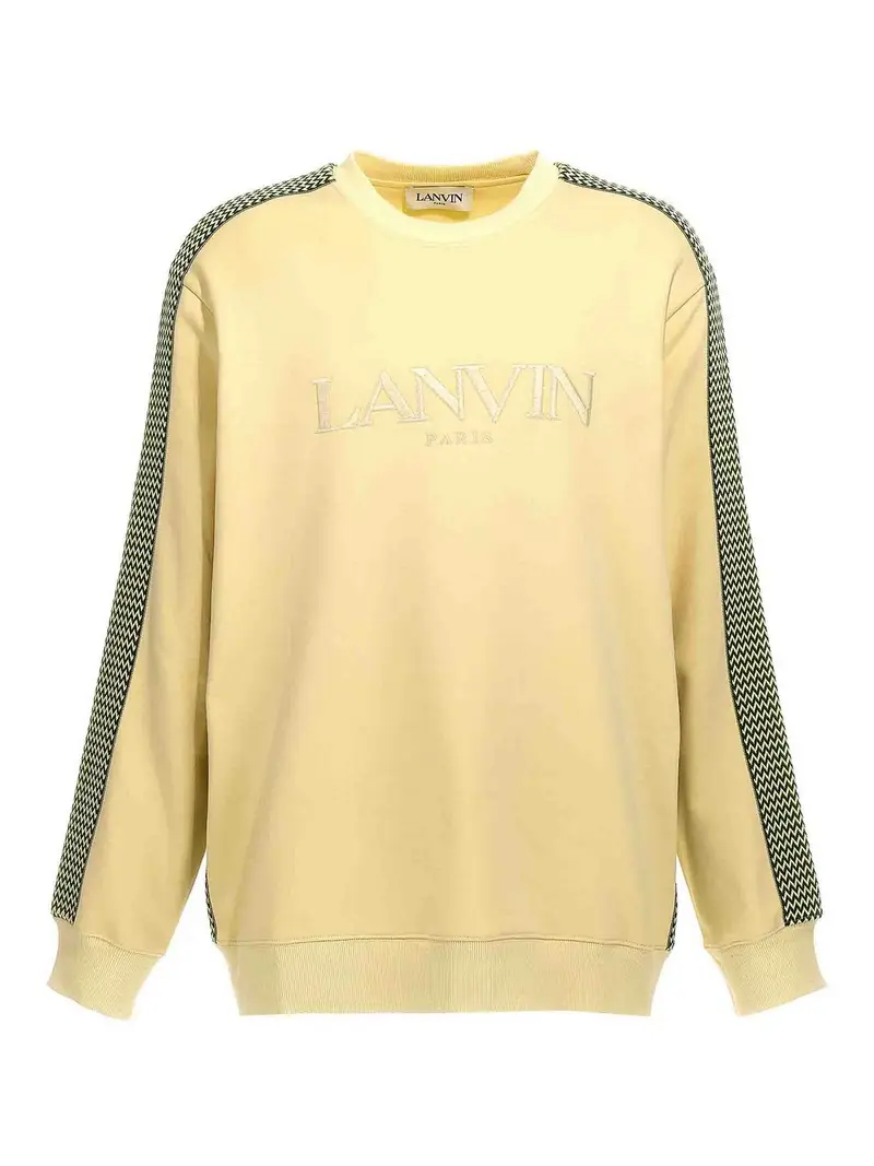 Felpa Brod con cordoncino laterale Giallo