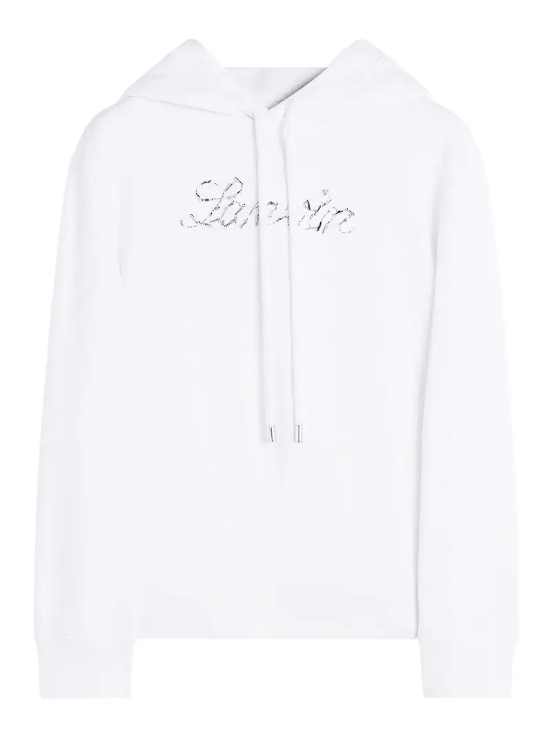 Felpa con cappuccio Logo Manuscrit Brod Beige