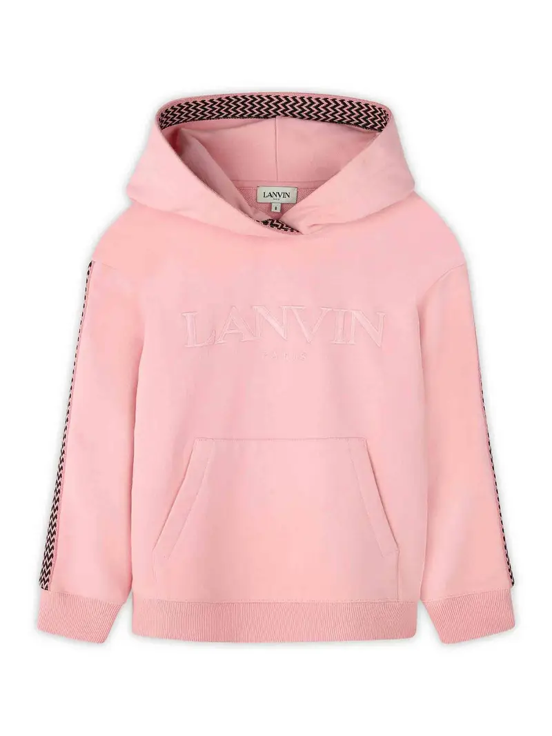 Felpa Con Logo Color Carne E Neutri