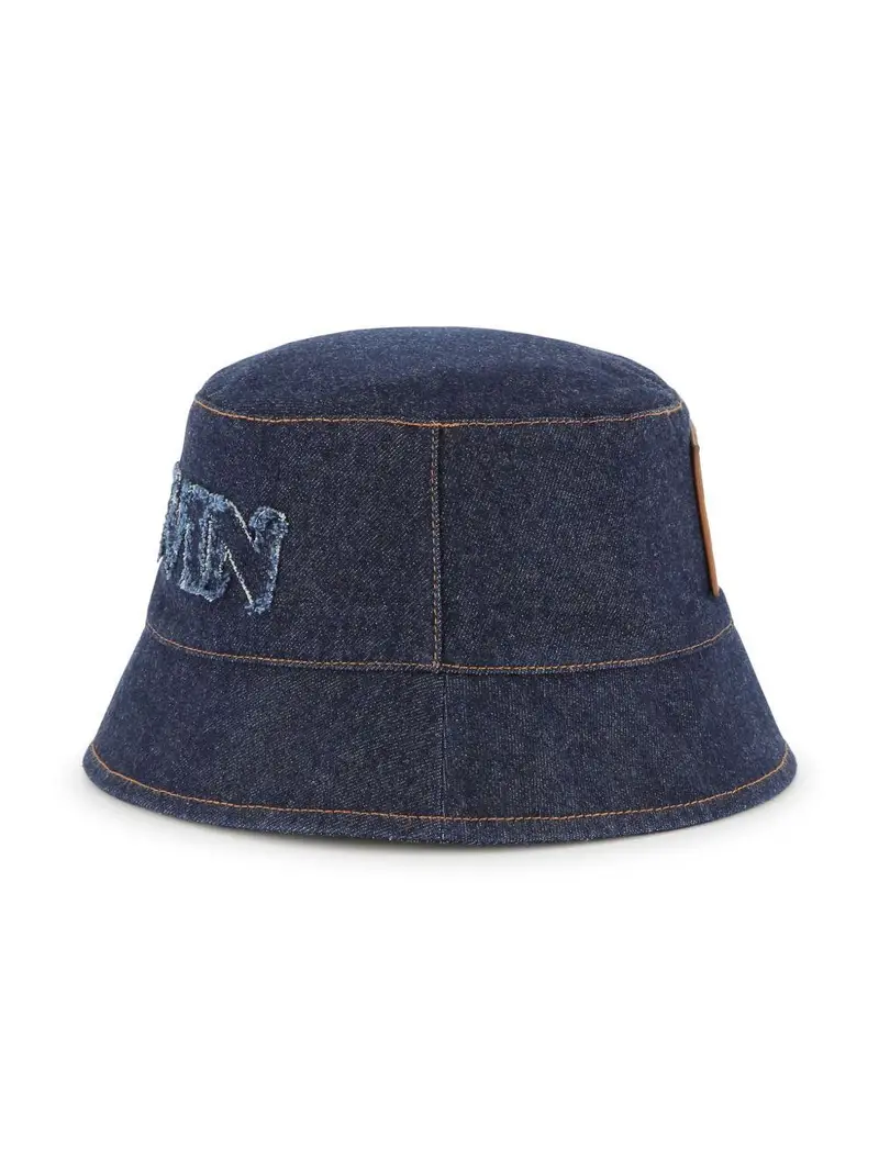 Cappello pesacatore denim Denim blu miniatura 3