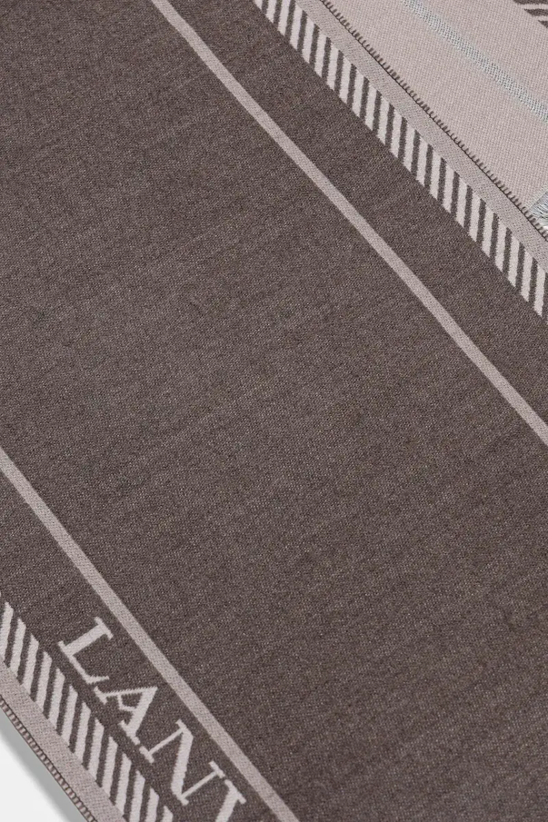 scialle con lana Beige miniatura 3