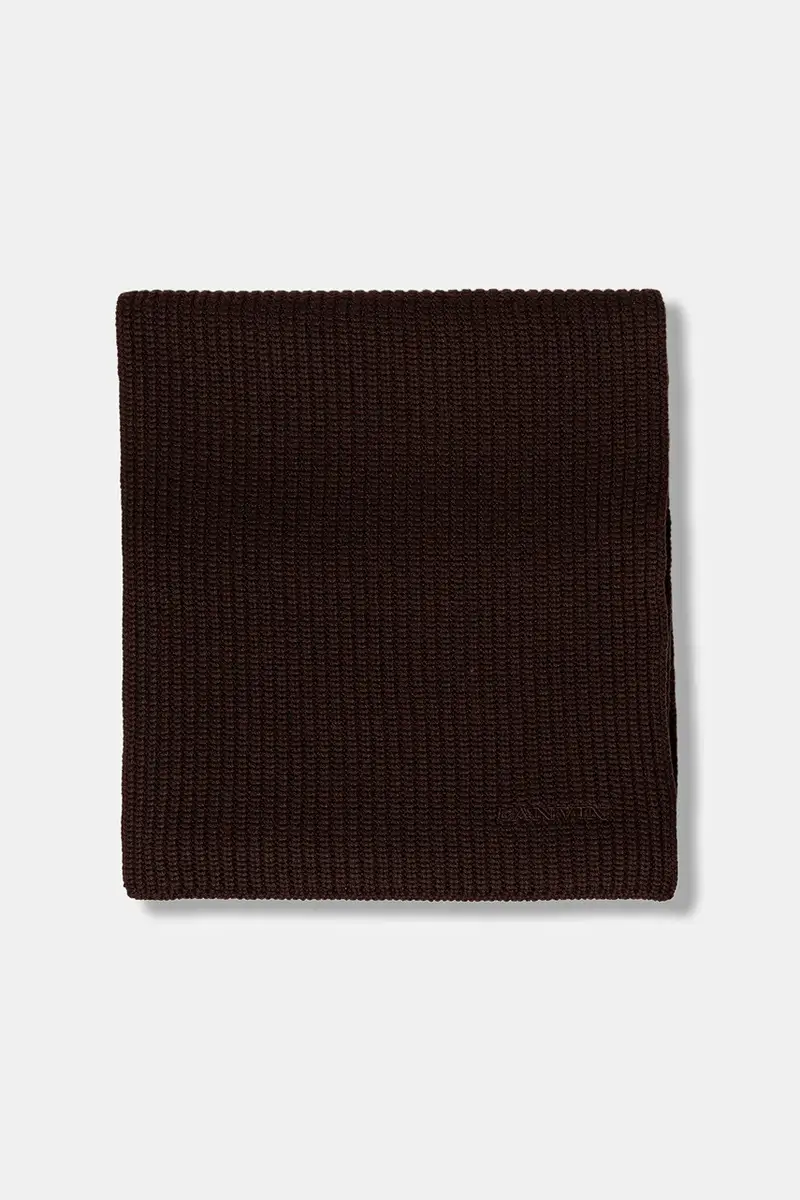 sciarpa in lana Marrone miniatura 2