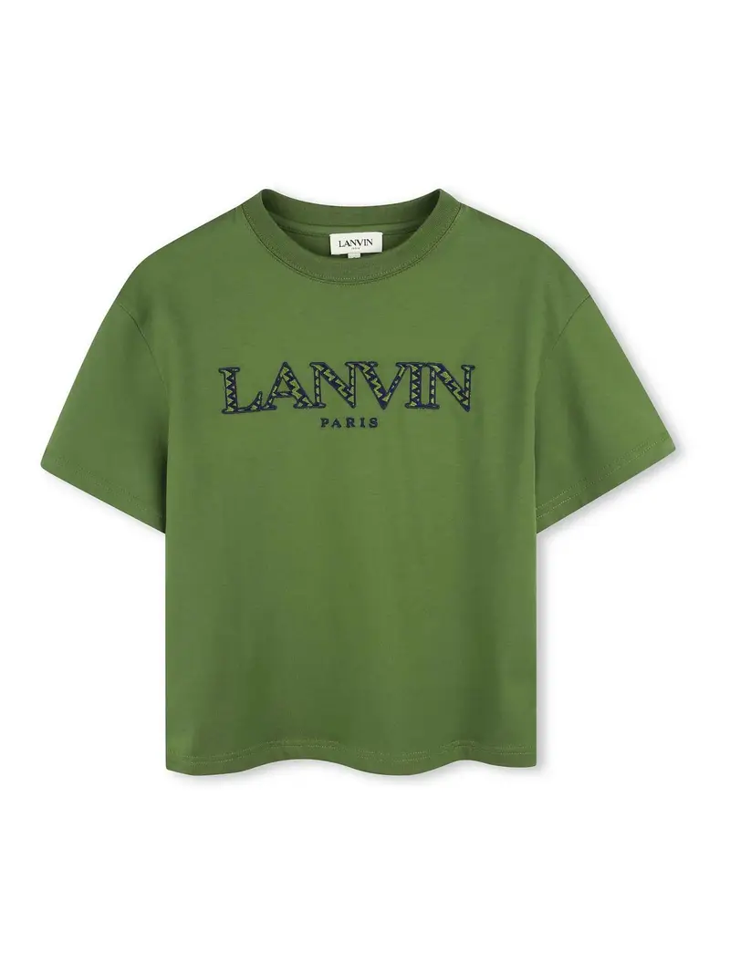 T-Shirt Con Logo Verde