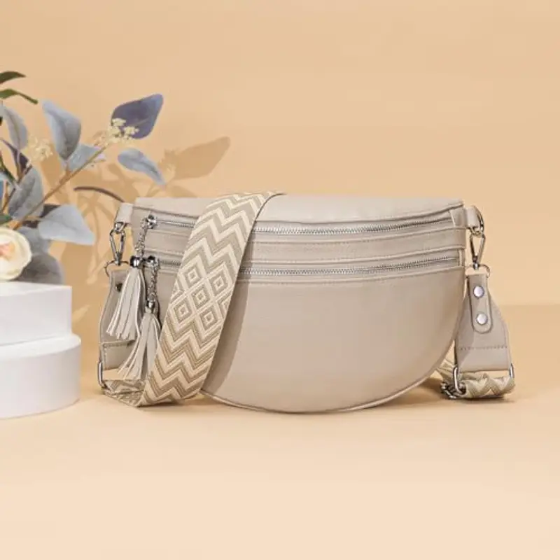 LANXINGLUO Marsupio Donna Multicolore 2340063 miniatura 2