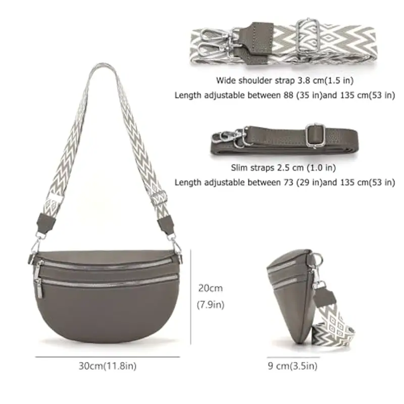 LANXINGLUO Marsupio Donna Multicolore 2340055 miniatura 2