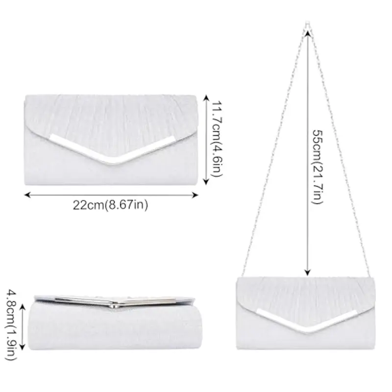 Larcenciel Pochette Donna Argento 2161466 miniatura 3