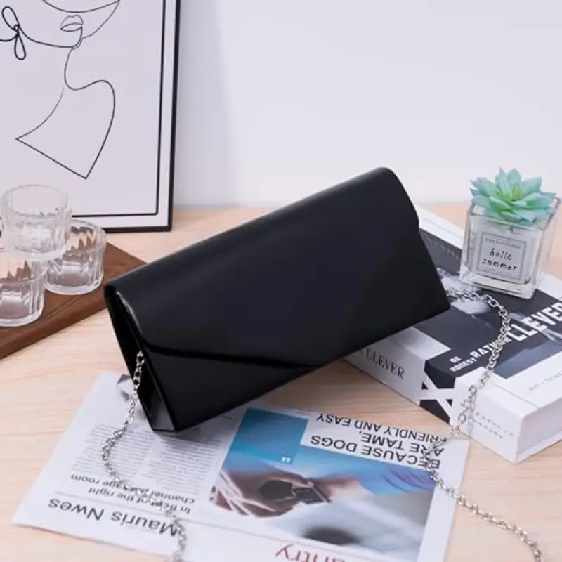 Larcenciel Clutch Donna Nero 2191453 miniatura 3