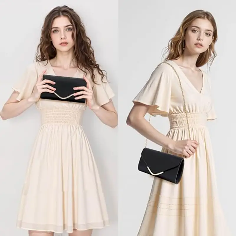 Larcenciel Clutch Donna Nero 2144654 miniatura 2