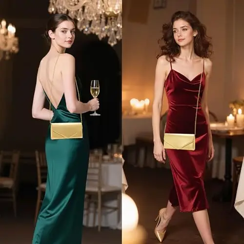 Larcenciel Clutch Donna Oro 2478666 miniatura 2