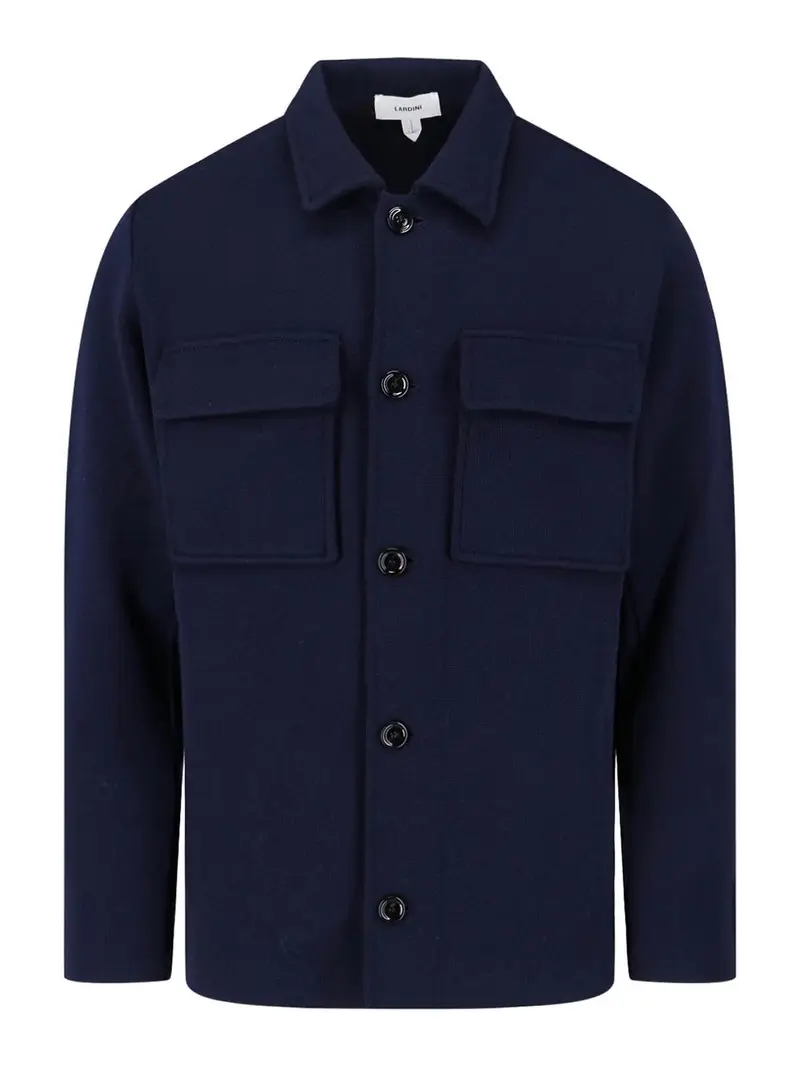 Giacca In Lana Vergine Blu