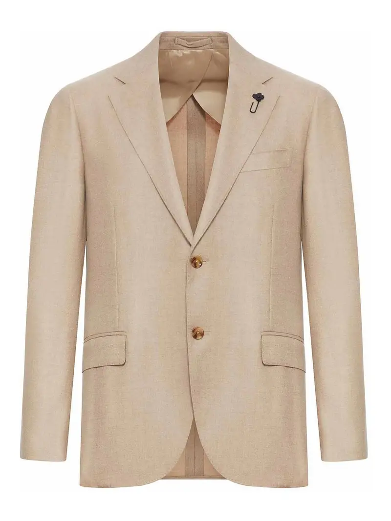 Giacca Sartoriale Monopetto Sfoderata Color Carne E Neutri