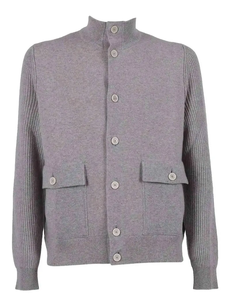 Giubbino Double In Maglia Nero