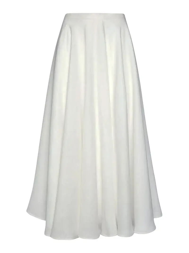 Gonna di lino Bianco