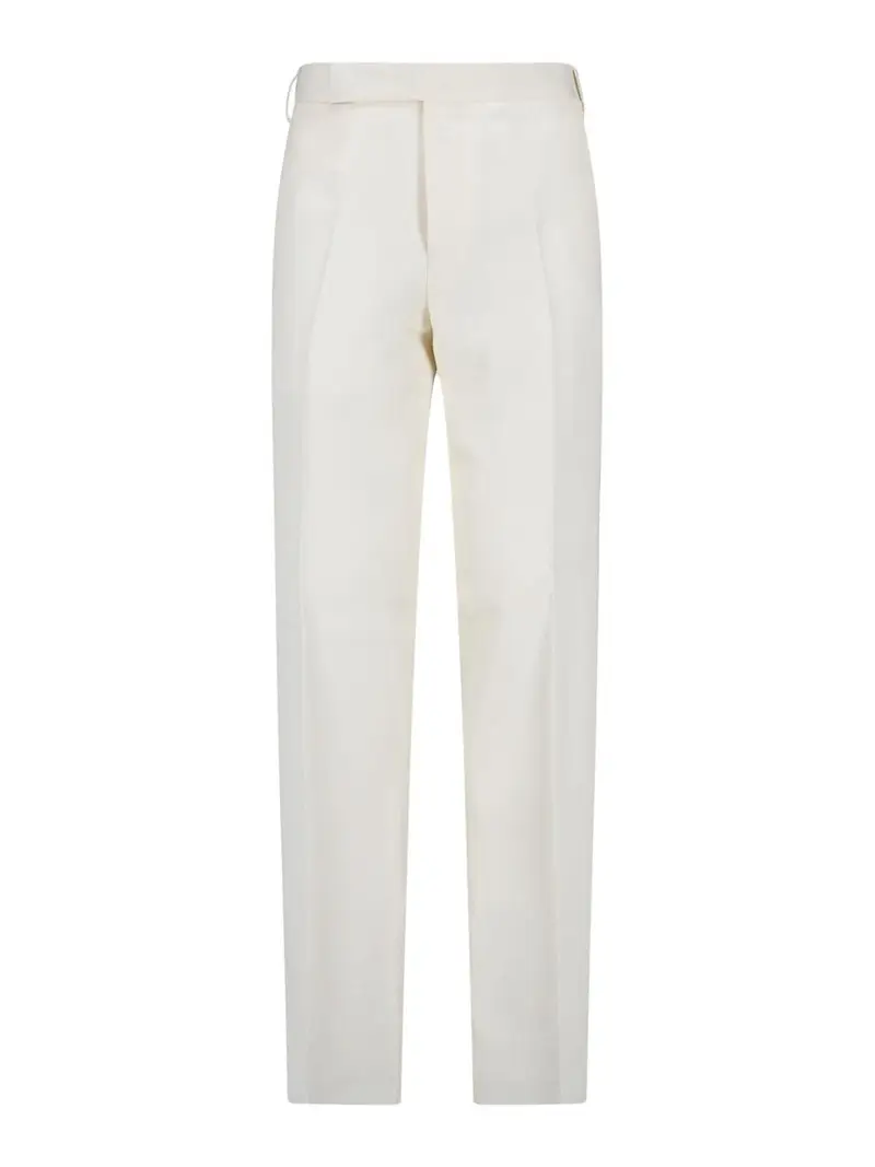 Pantaloni Sartoriali Bianco