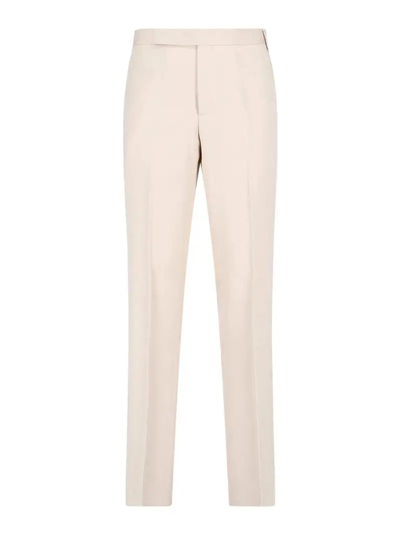Pantaloni Sartoriali Bianco