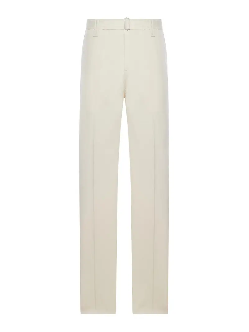 Pantaloni Sartoriali Con Cintura Color Carne E Neutri