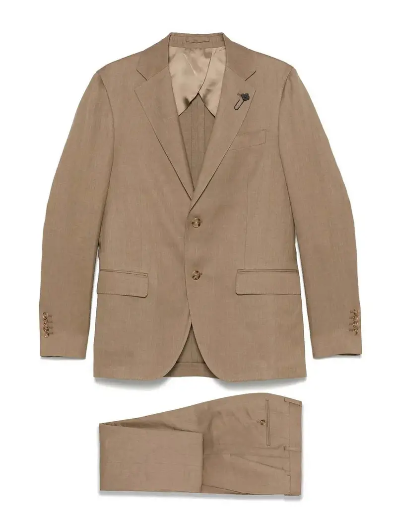 Vestito a petto singolo Beige