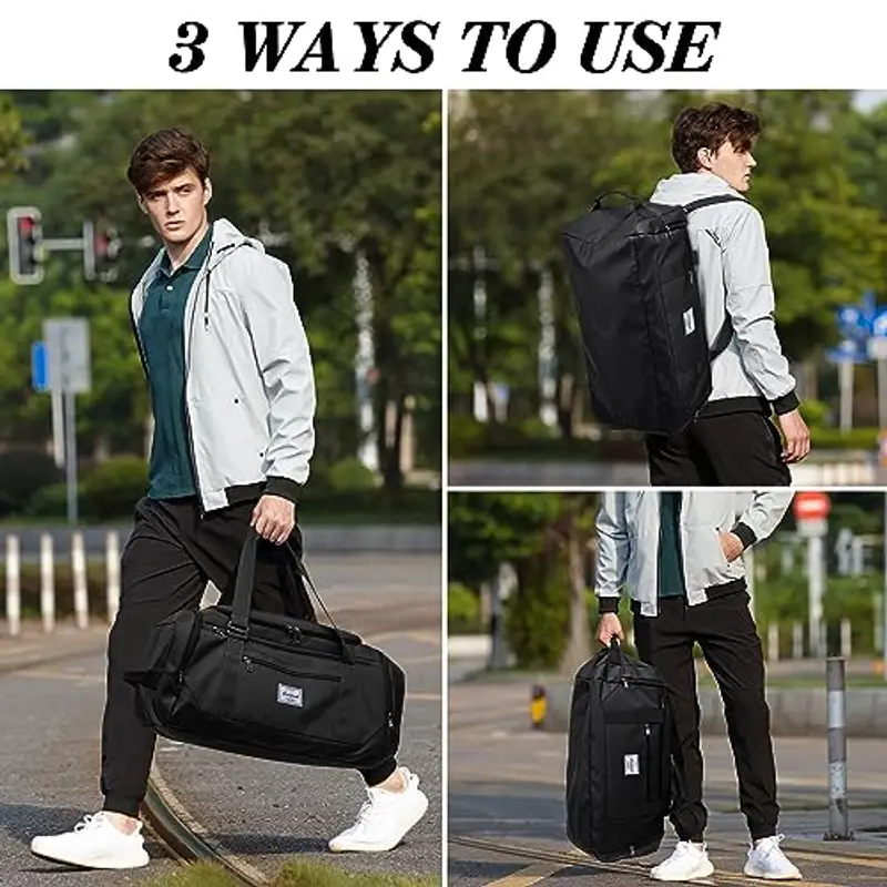 Laripwit Borsone da viaggio Uomo Nero 2326953 miniatura 3