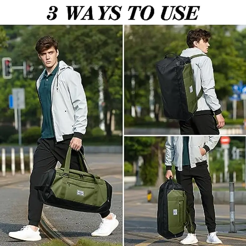 Laripwit Borsone da viaggio Uomo Verde 2326952 miniatura 3