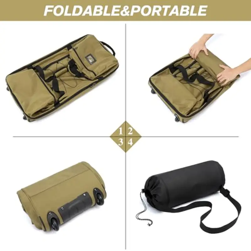 Laripwit Borsone da viaggio Marrone 2215748 miniatura 3